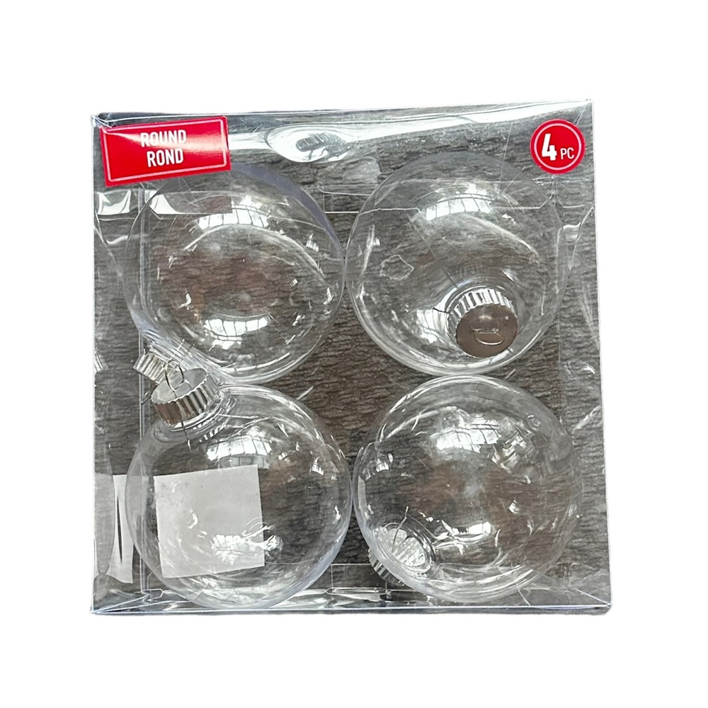 NWT Christmas ball plastic ornaments for DIY projects